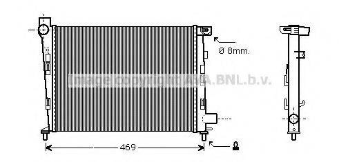 AVA QUALITY COOLING MSA2310 Радіатор, охолодження двигуна