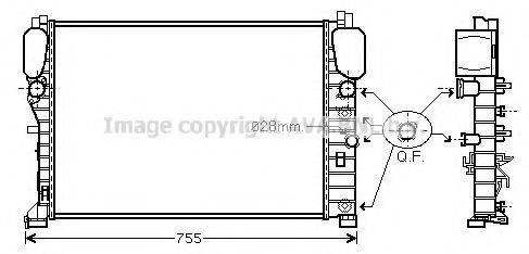 AVA QUALITY COOLING MSA2394 Радіатор, охолодження двигуна