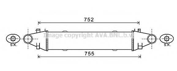 AVA QUALITY COOLING MSA4556 Інтеркулер