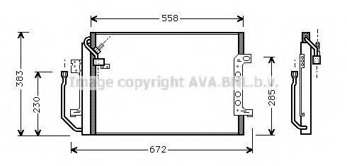 AVA QUALITY COOLING MSA5257 Конденсатор, кондиціонер