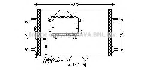 AVA QUALITY COOLING MSA5562 Конденсатор, кондиціонер