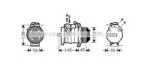 AVA QUALITY COOLING MSAK530 Компресор, кондиціонер