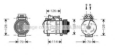 AVA QUALITY COOLING MSK274 Компресор, кондиціонер