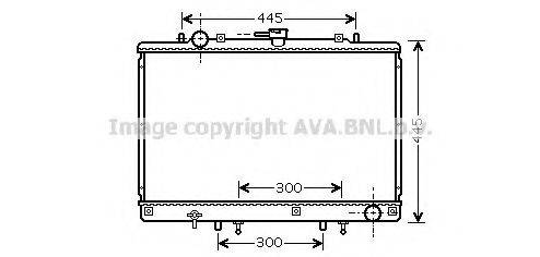 AVA QUALITY COOLING MT2165 Радіатор, охолодження двигуна