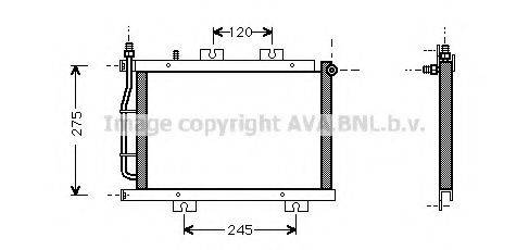 AVA QUALITY COOLING MT5108 Конденсатор, кондиціонер