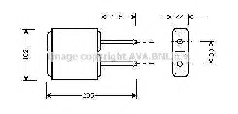 AVA QUALITY COOLING MZ6143 Теплообмінник, опалення салону