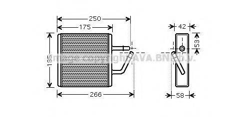 AVA QUALITY COOLING MZ6194 Теплообмінник, опалення салону