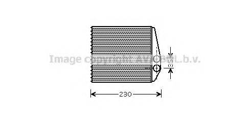 AVA QUALITY COOLING OL6355 Теплообмінник, опалення салону