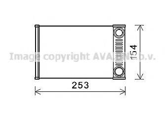 AVA QUALITY COOLING OL6656 Теплообмінник, опалення салону