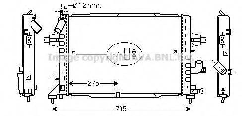 AVA QUALITY COOLING OLA2364 Радіатор, охолодження двигуна