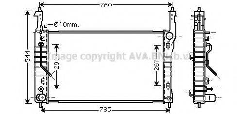 AVA QUALITY COOLING OLA2424 Радіатор, охолодження двигуна