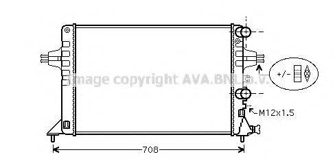 AVA QUALITY COOLING OLA2444 Радіатор, охолодження двигуна