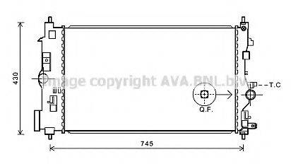 AVA QUALITY COOLING OLA2591 Радіатор, охолодження двигуна