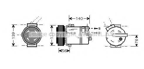 AVA QUALITY COOLING OLK463 Компресор, кондиціонер