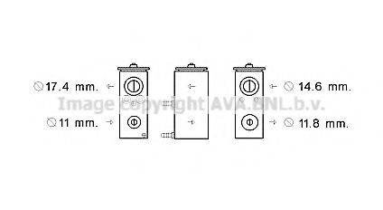 AVA QUALITY COOLING PE1376 Розширювальний клапан, кондиціонер