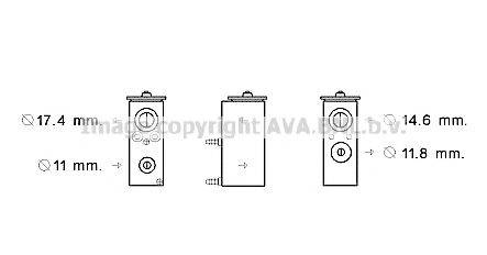 AVA QUALITY COOLING PE1383 Розширювальний клапан, кондиціонер