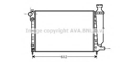 AVA QUALITY COOLING PE2014 Радіатор, охолодження двигуна