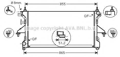 AVA QUALITY COOLING PE2308 Радіатор, охолодження двигуна