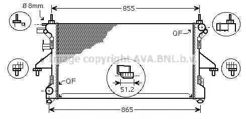 AVA QUALITY COOLING PE2309 Радіатор, охолодження двигуна