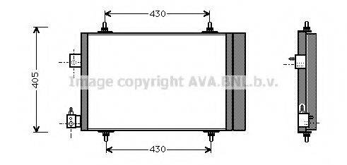 AVA QUALITY COOLING PE5193 Конденсатор, кондиціонер