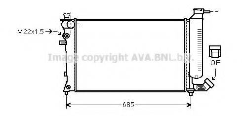 AVA QUALITY COOLING PEA2137 Радіатор, охолодження двигуна