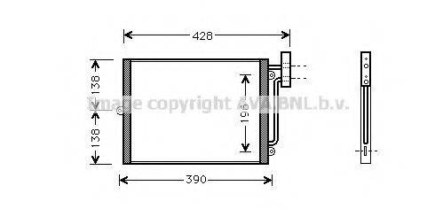 AVA QUALITY COOLING PRA5038 Конденсатор, кондиціонер