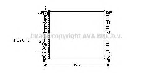 AVA QUALITY COOLING RT2118 Радіатор, охолодження двигуна