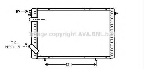 AVA QUALITY COOLING RT2126 Радіатор, охолодження двигуна