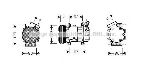 AVA QUALITY COOLING RTK401 Компресор, кондиціонер