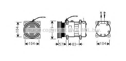 AVA QUALITY COOLING RTK436 Компресор, кондиціонер