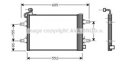 AVA QUALITY COOLING SAA5007D Конденсатор, кондиціонер