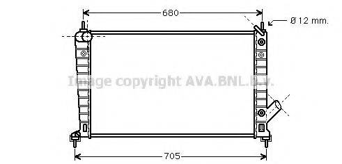 AVA QUALITY COOLING SB2062 Радіатор, охолодження двигуна