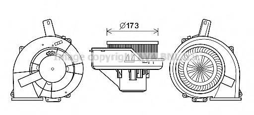 AVA QUALITY COOLING ST8046 Електродвигун, вентиляція салону