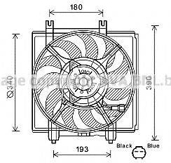 AVA QUALITY COOLING SU7515 Вентилятор, охолодження двигуна