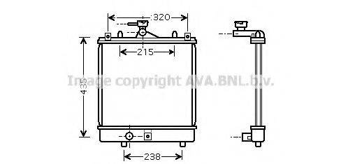 AVA QUALITY COOLING SZ2061 Радіатор, охолодження двигуна