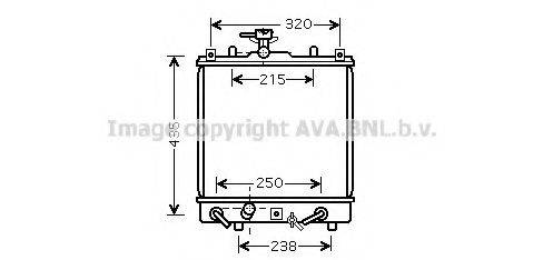 AVA QUALITY COOLING SZ2095 Радіатор, охолодження двигуна