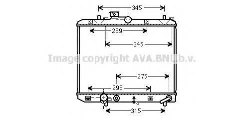 AVA QUALITY COOLING SZ2112 Радіатор, охолодження двигуна