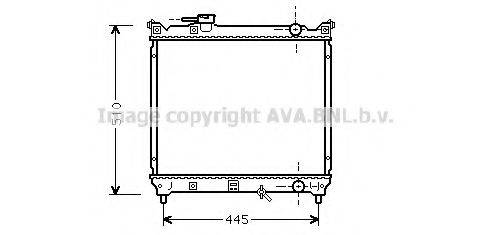 AVA QUALITY COOLING SZA2033 Радіатор, охолодження двигуна