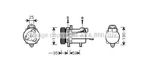 AVA QUALITY COOLING SZK069 Компресор, кондиціонер