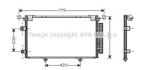 AVA QUALITY COOLING TO5319D Конденсатор, кондиціонер