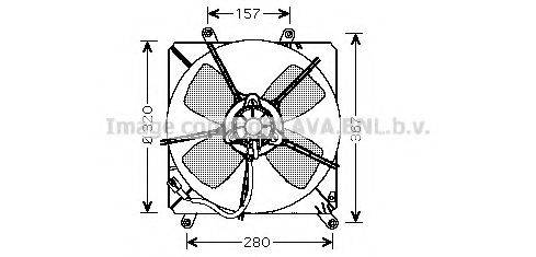 AVA QUALITY COOLING TO7509 Вентилятор, охолодження двигуна