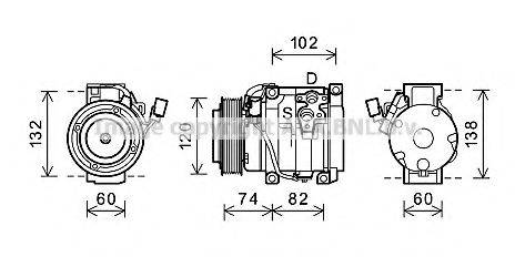 AVA QUALITY COOLING TOK636 Компресор, кондиціонер