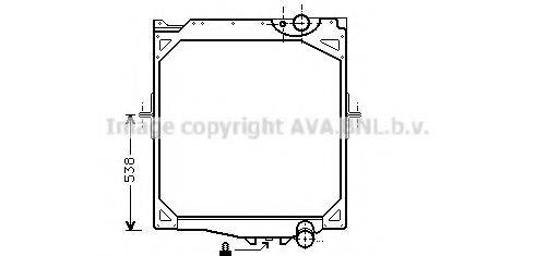 AVA QUALITY COOLING VLA2020 Радіатор, охолодження двигуна