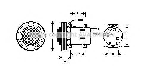 AVA QUALITY COOLING VLK053 Компресор, кондиціонер