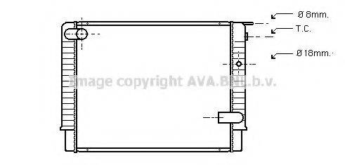 AVA QUALITY COOLING VO2048 Радіатор, охолодження двигуна