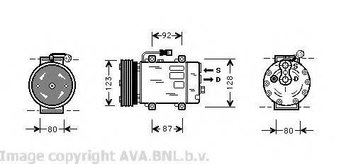 AVA QUALITY COOLING VOK029 Компресор, кондиціонер