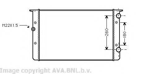 AVA QUALITY COOLING VW2104 Радіатор, охолодження двигуна