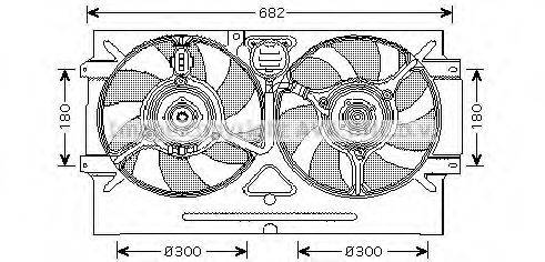 AVA QUALITY COOLING VW7518 Вентилятор, охолодження двигуна