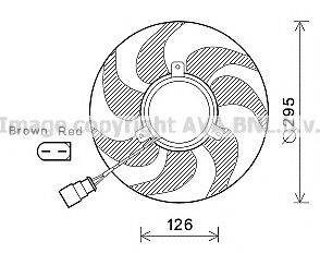 AVA QUALITY COOLING VW7536 Вентилятор, охолодження двигуна