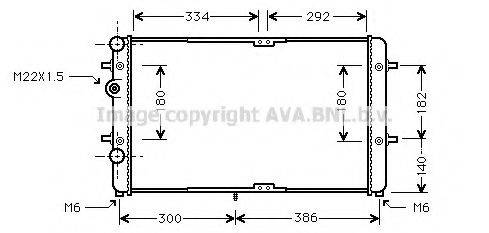 AVA QUALITY COOLING VWA2180 Радіатор, охолодження двигуна